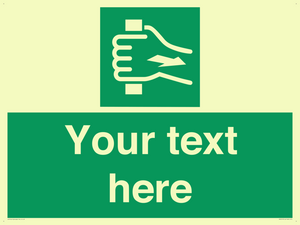 Custom Pull Bar Sign